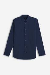 CAMICIA BASIC STRETCH BLEU